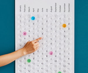 Pop! Bubble Wrap Calendar