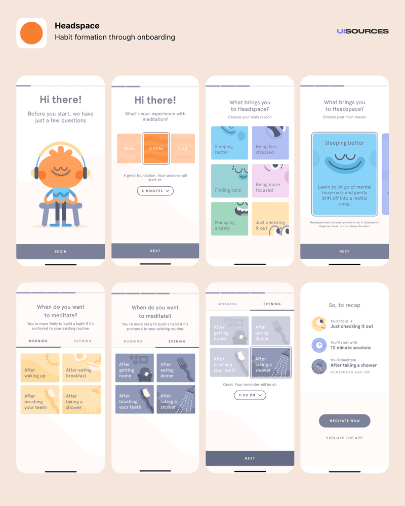 Headspace App Store Screenshots Screenshots UI Sources