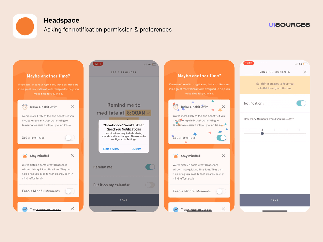 Headspace App Store Screenshots Screenshots UI Sources