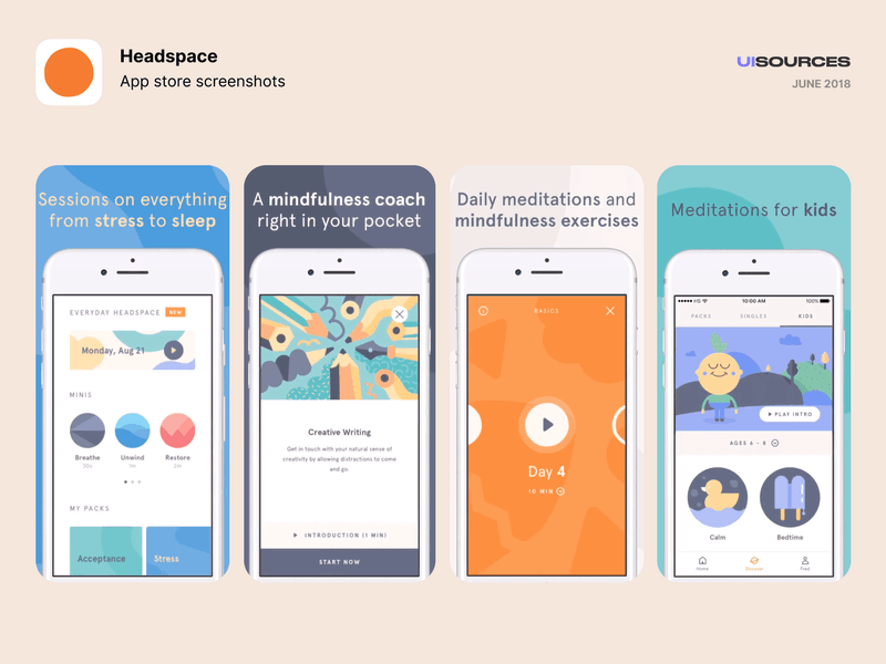 Headspace Onboarding Screenshots UI Sources