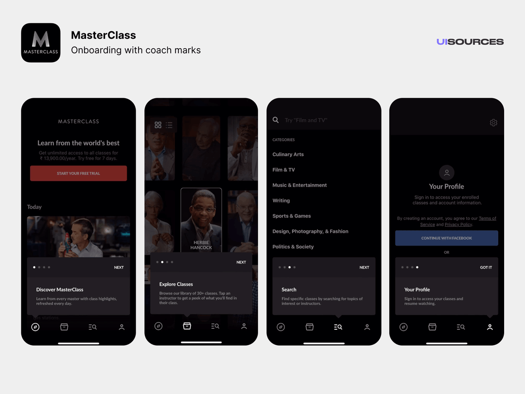 Tumblr Coach Mark Screenshots UI Sources