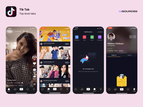 Tik Tok - Onboarding Screenshots | UI Sources