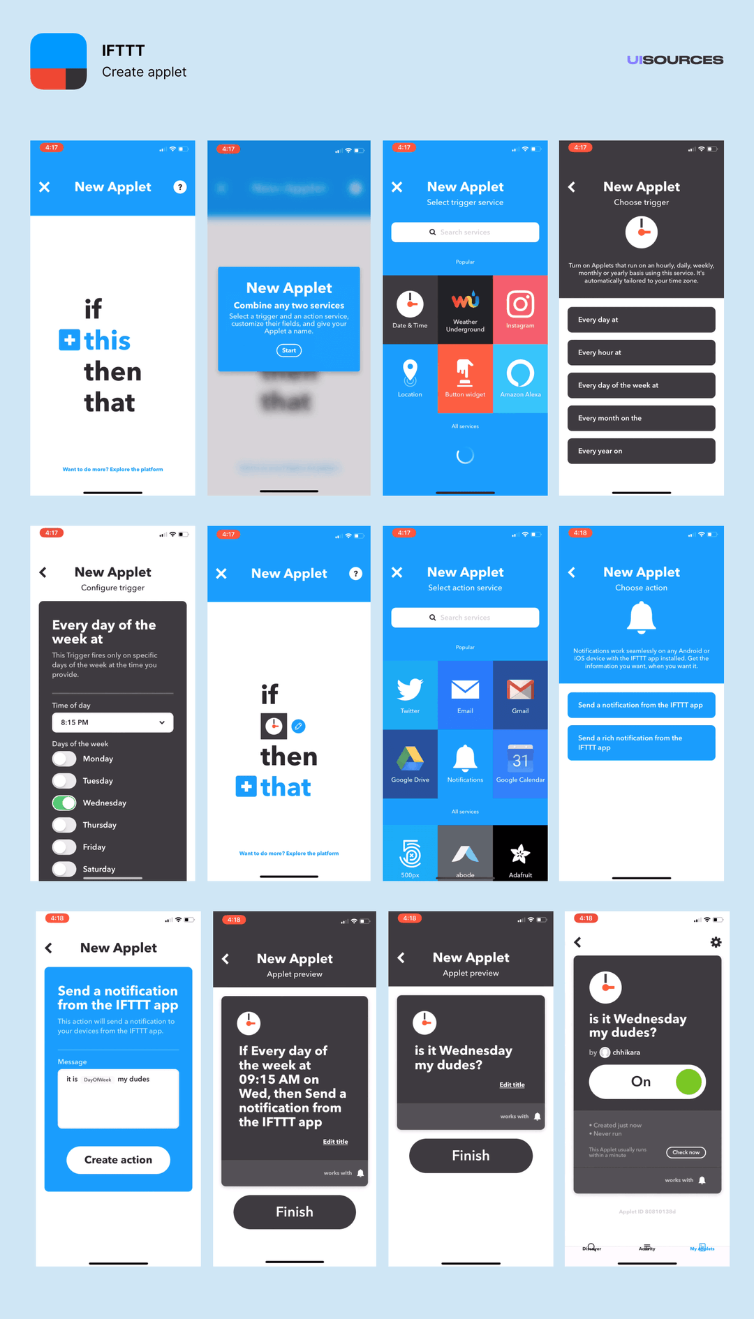 IFTTT - Content Screens Screenshots | UI Sources