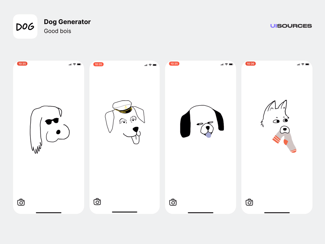 Dog Generator Screenshots UI Sources