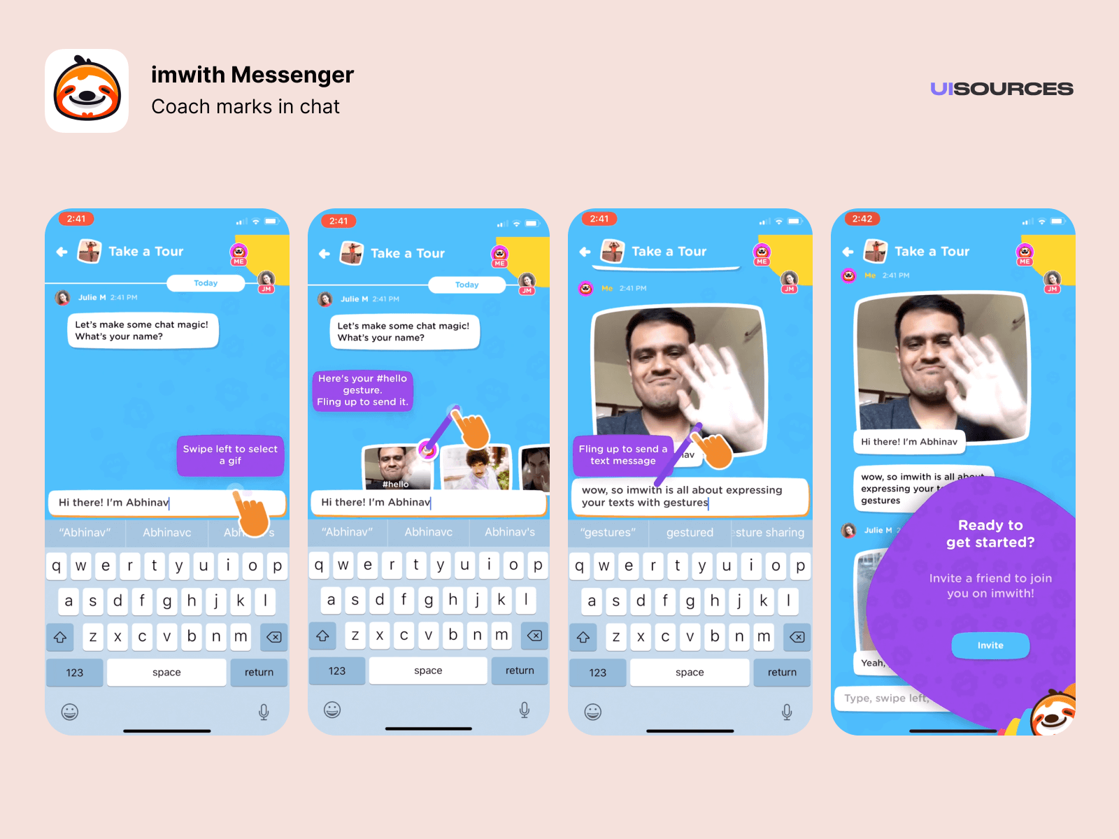 imwith Messenger Coach Mark Screenshots UI Sources