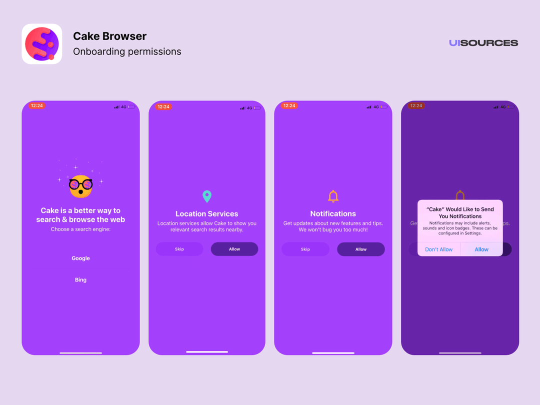 Etsy Ask Permissions Screenshots UI Sources