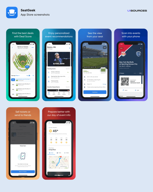 App Screenshots | UI Sources