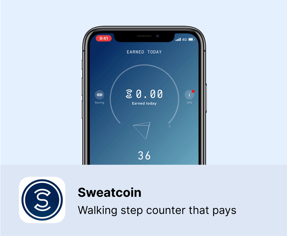 Sweatcoin App - Walking step counter that pays | UI Sources