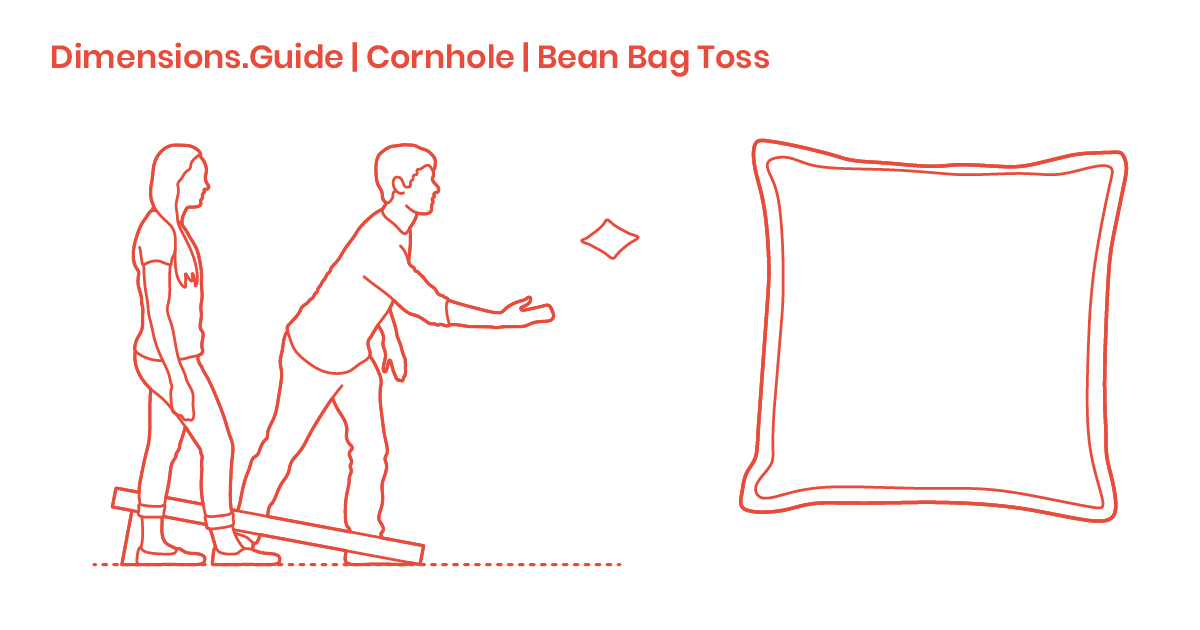 Cornhole Bean Bags Dimensions & Drawings Dimensions.Guide