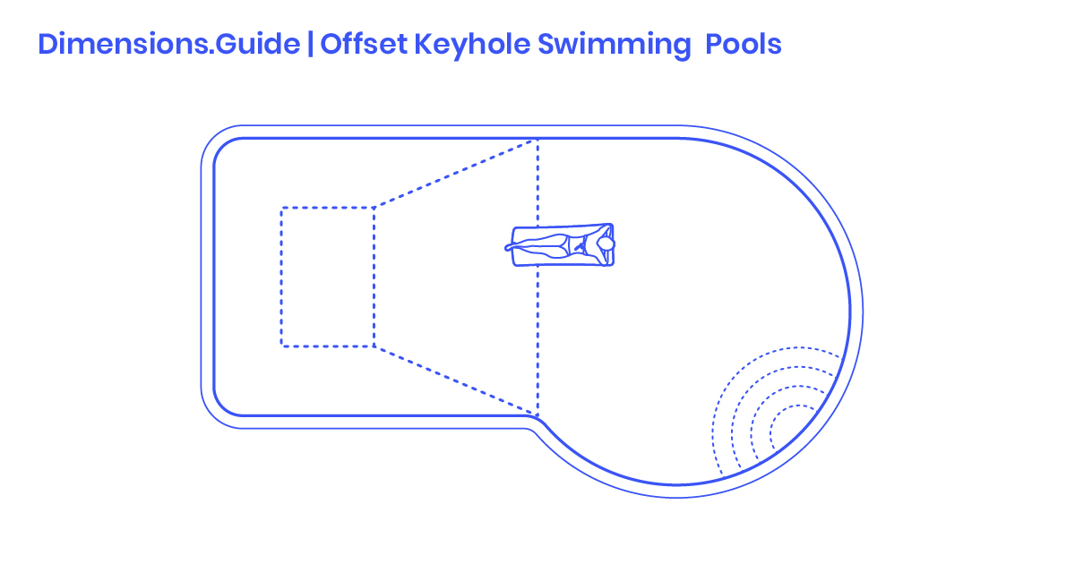 Offset Keyhole Swimming Pools Dimensions & Drawings Dimensions.Guide
