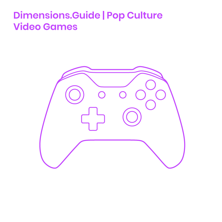 Video Games Dimensions & Drawings Dimensions.Guide