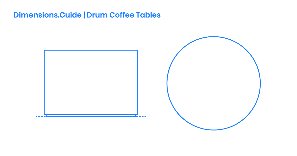 Drum Coffee Tables Dimensions & Drawings