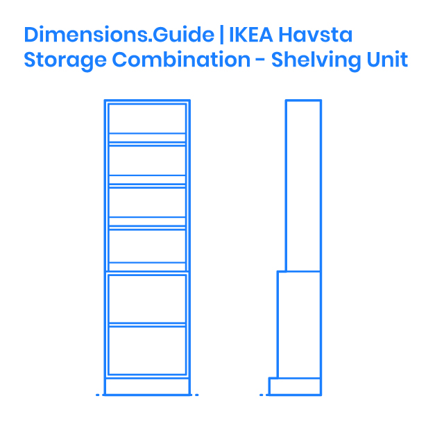 Ikea Havsta Storage Combination Shelving Unit Dimensions
