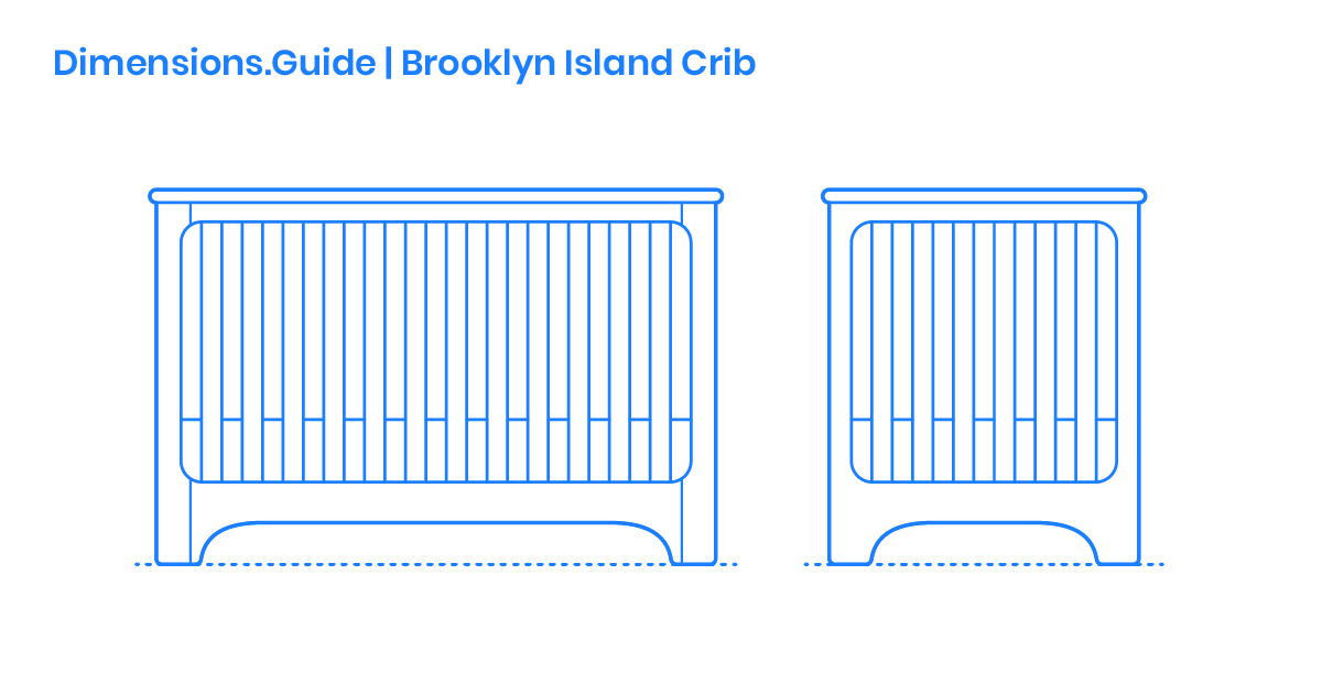 Brooklyn Island Crib Dimensions & Drawings Dimensions.Guide
