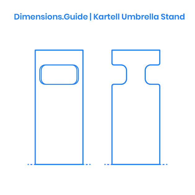 Kartell Umbrella Stand Dimensions & Drawings Dimensions.Guide