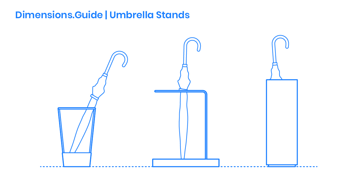 Umbrella Stands Dimensions & Drawings Dimensions.Guide