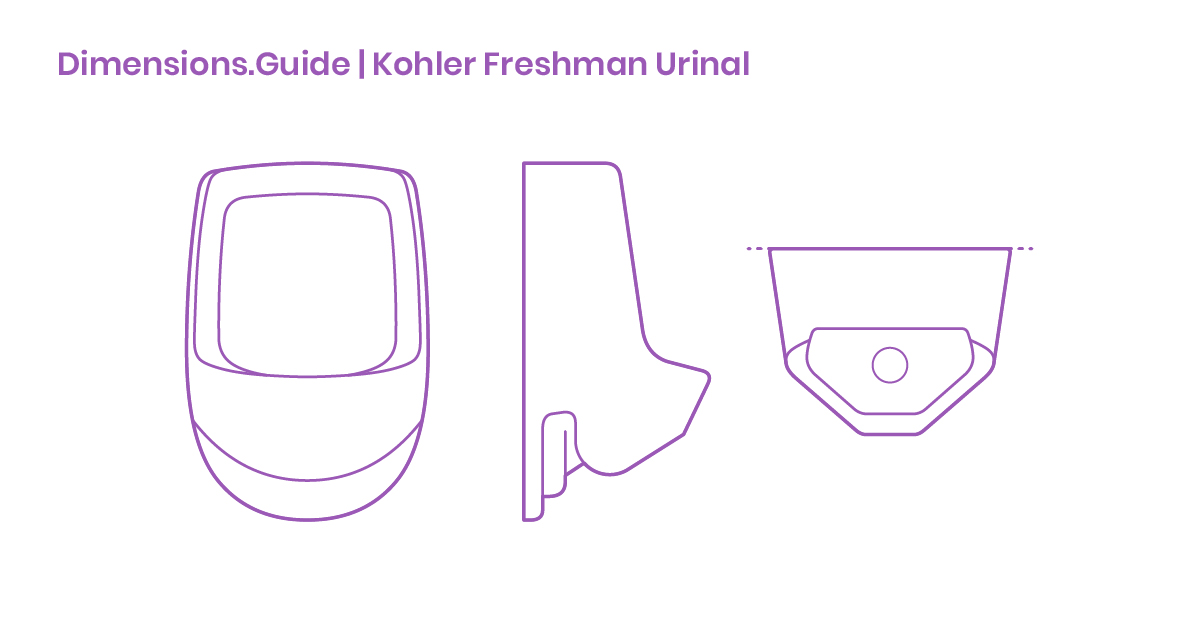 Kohler Freshman Urinal Dimensions & Drawings Dimensions.Guide