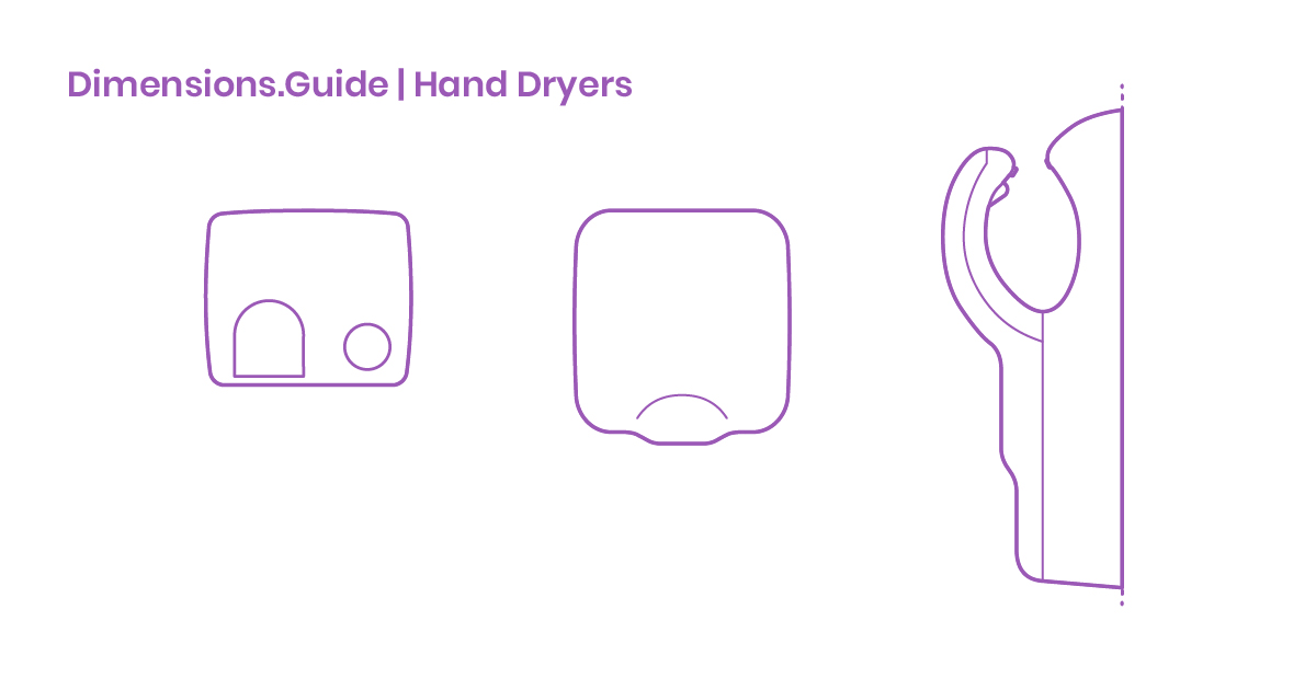 Hand Dryer Dimensions & Drawings Dimensions.Guide