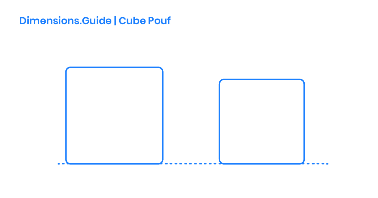 Cube Pouf Dimensions & Drawings Dimensions.Guide