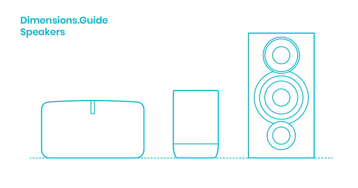 Speakers Dimensions & Drawings