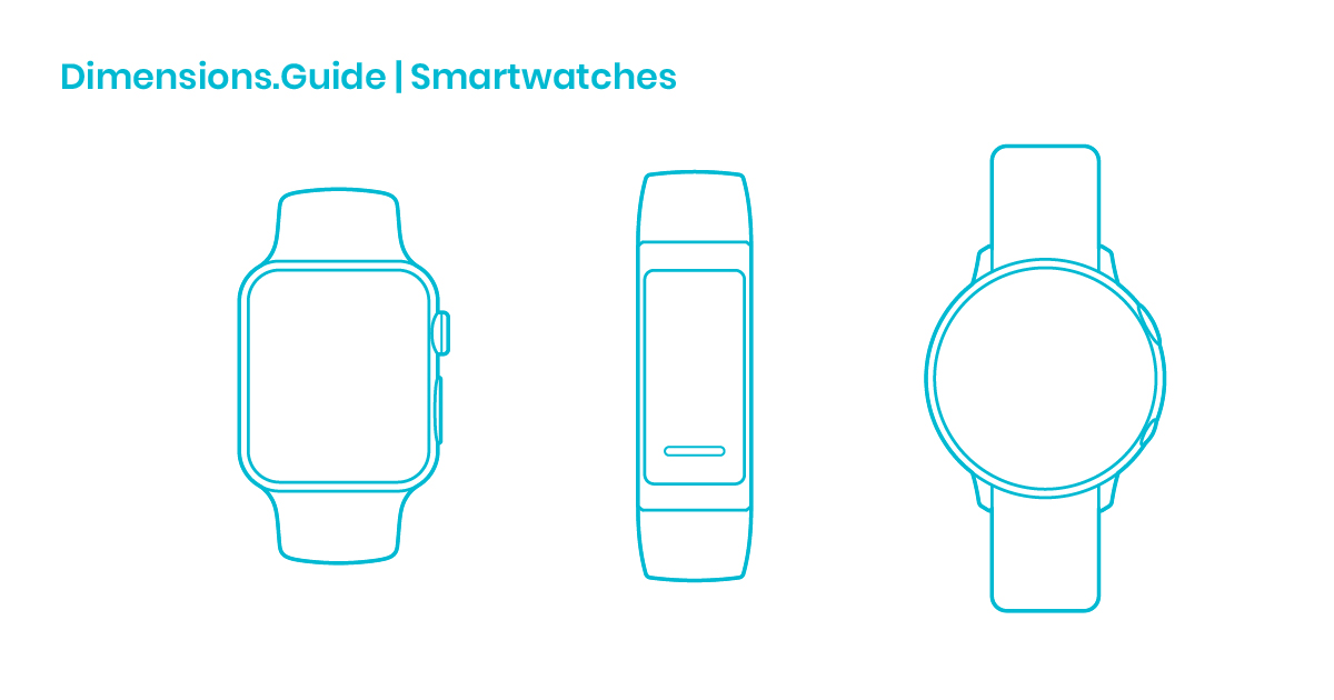 Smartwatches Dimensions & Drawings