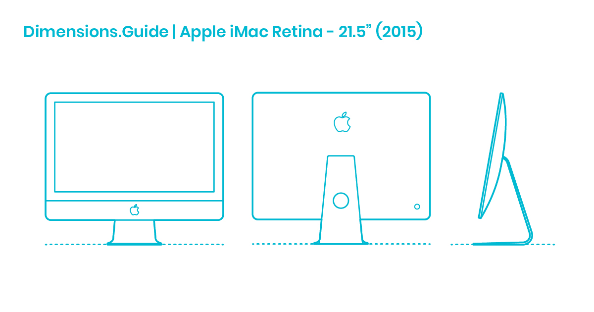 Apple iMac Retina 21.5” (2015) Dimensions & Drawings Dimensions.Guide