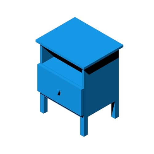 IKEA Hasselvika Nightstand Dimensions & Drawings Dimensions.Guide