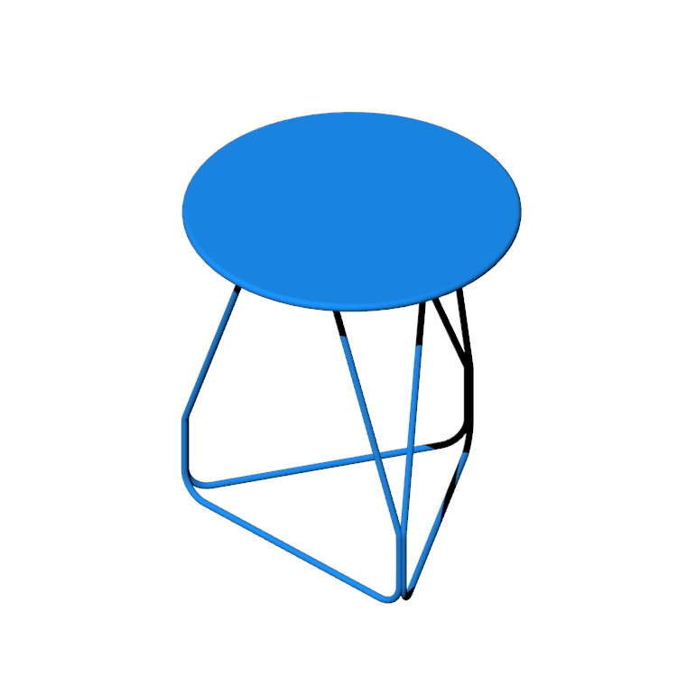 View of the Polygon Wire Table, Small in 3D available for download