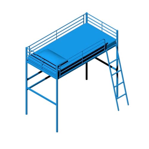 IKEA Vitval Loft Bed Dimensions Drawings Dimensions Guide