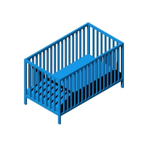 IKEA Sundvik Crib Dimensions & Drawings Dimensions.Guide