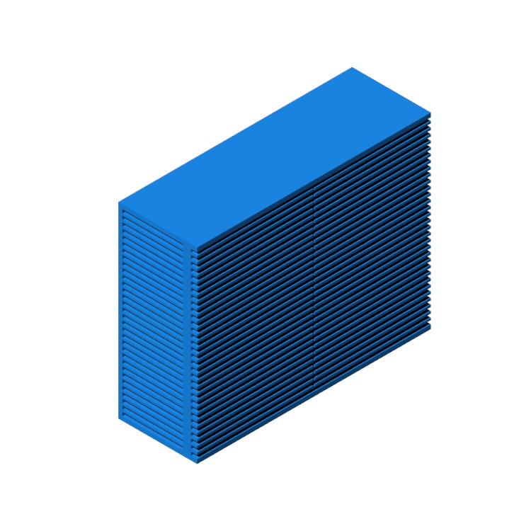 Perspective view of a 3D model of the Line Console