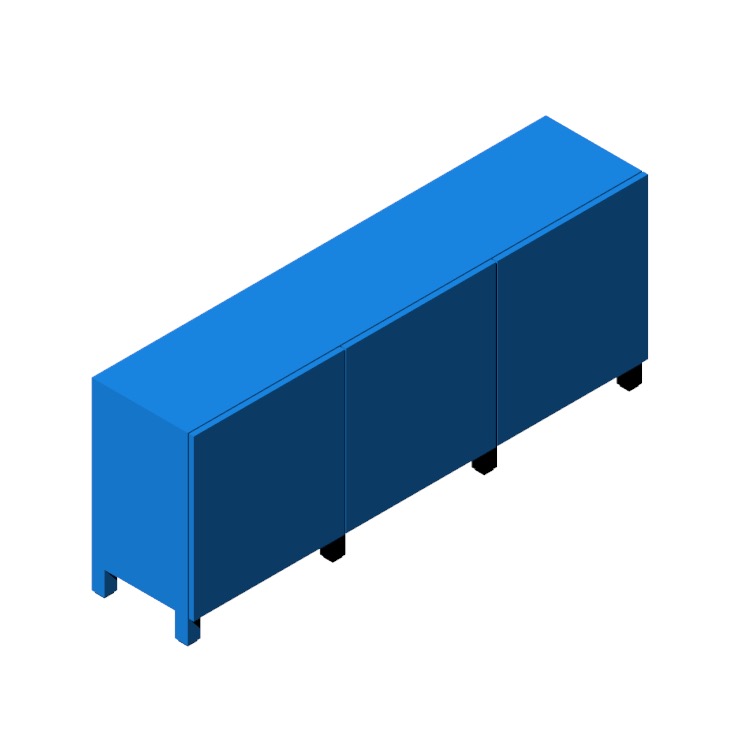 IKEA Bestå Storage Combination Low (2 Door) Dimensions & Drawings