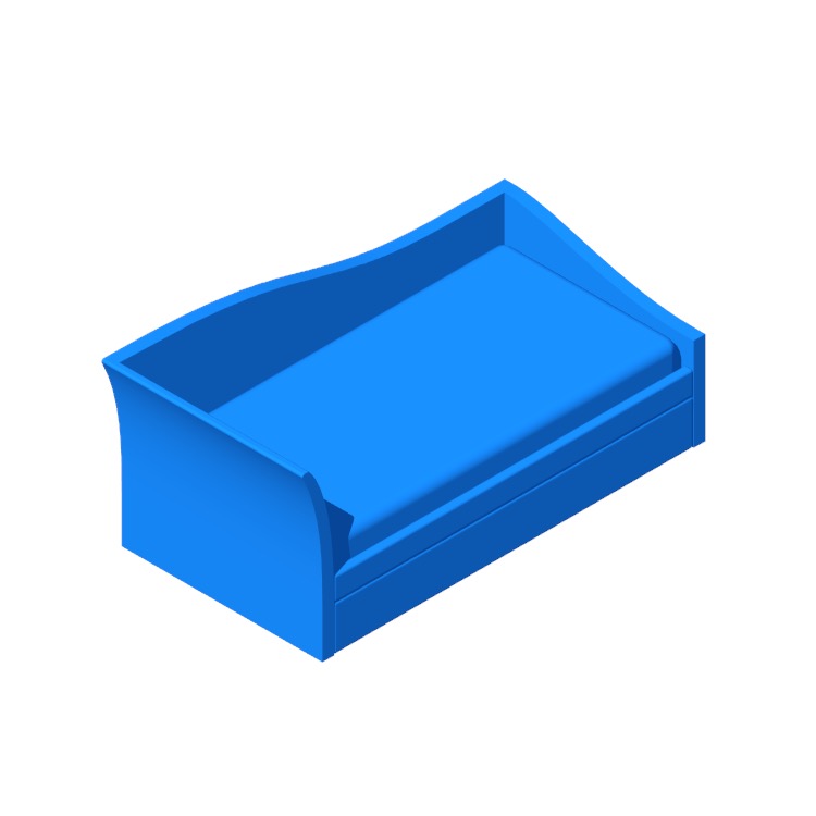 Pihu Twin Daybed Dimensions & Drawings