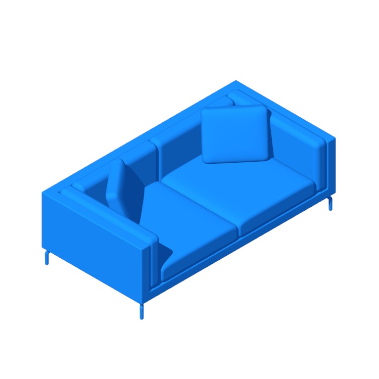 View of the Como 80” Sofa in 3D available for download