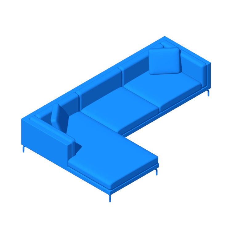 Outline Sectional with Chaise Dimensions & Drawings Dimensions.Guide