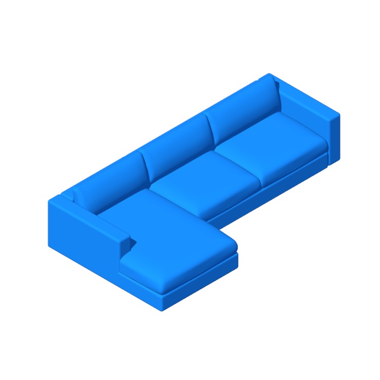Outline Sectional with Chaise Dimensions & Drawings Dimensions.Guide