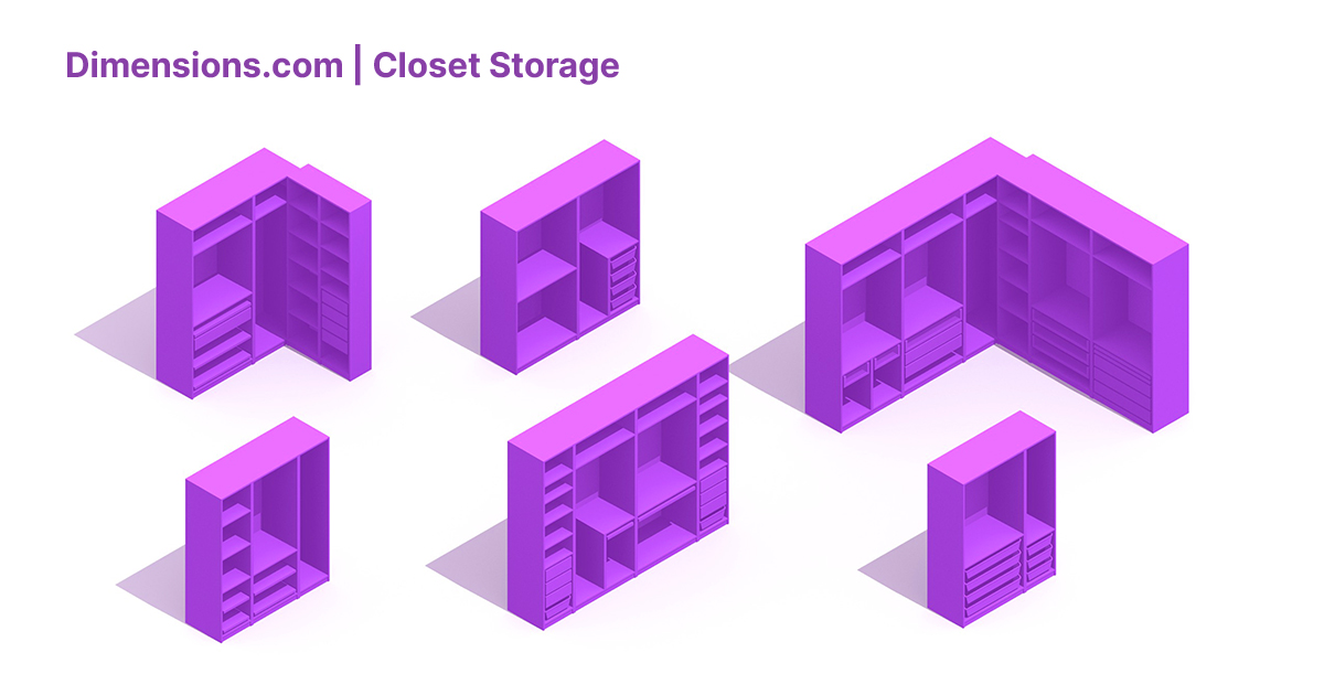 Closet Storage Dimensions & Drawings