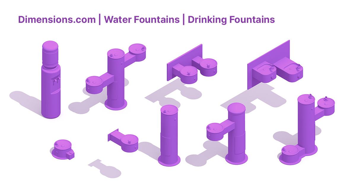 Water Fountains Drinking Fountains Dimensions & Drawings