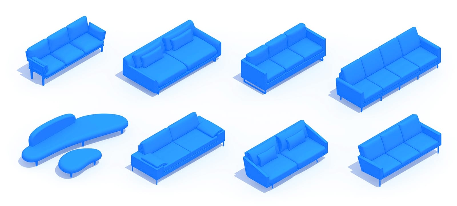 Couches Sofas Dimensions & Drawings