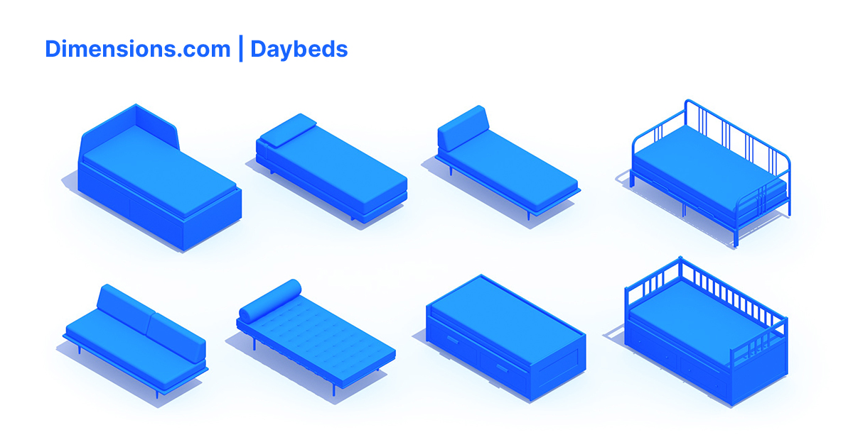 Daybeds Dimensions & Drawings