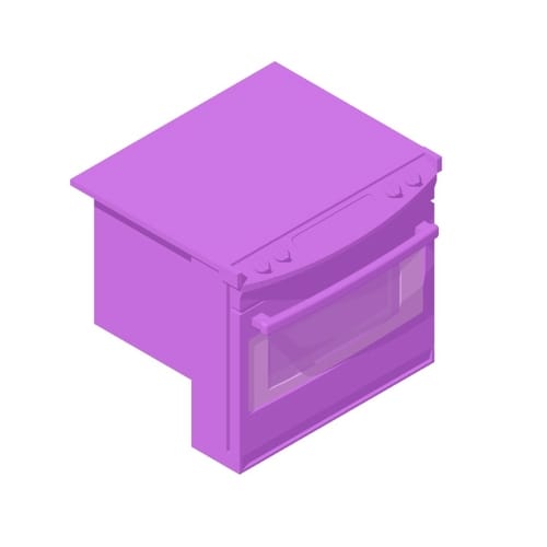 Kitchen Ranges Ovens Stoves Dimensions & Drawings