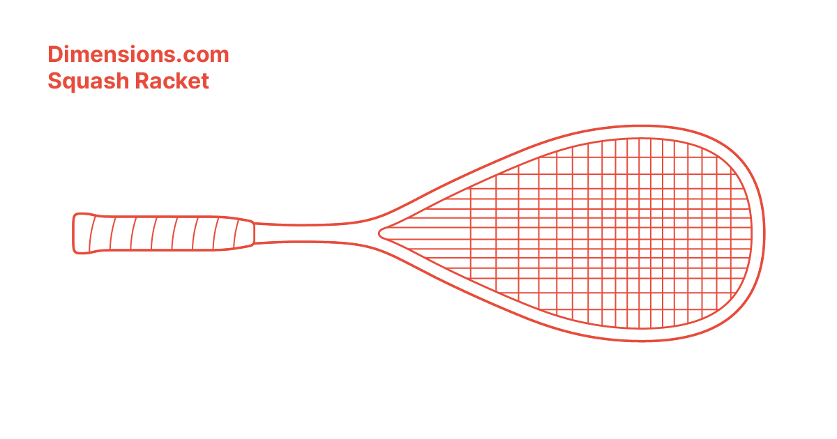 Squash Racket Dimensions & Drawings