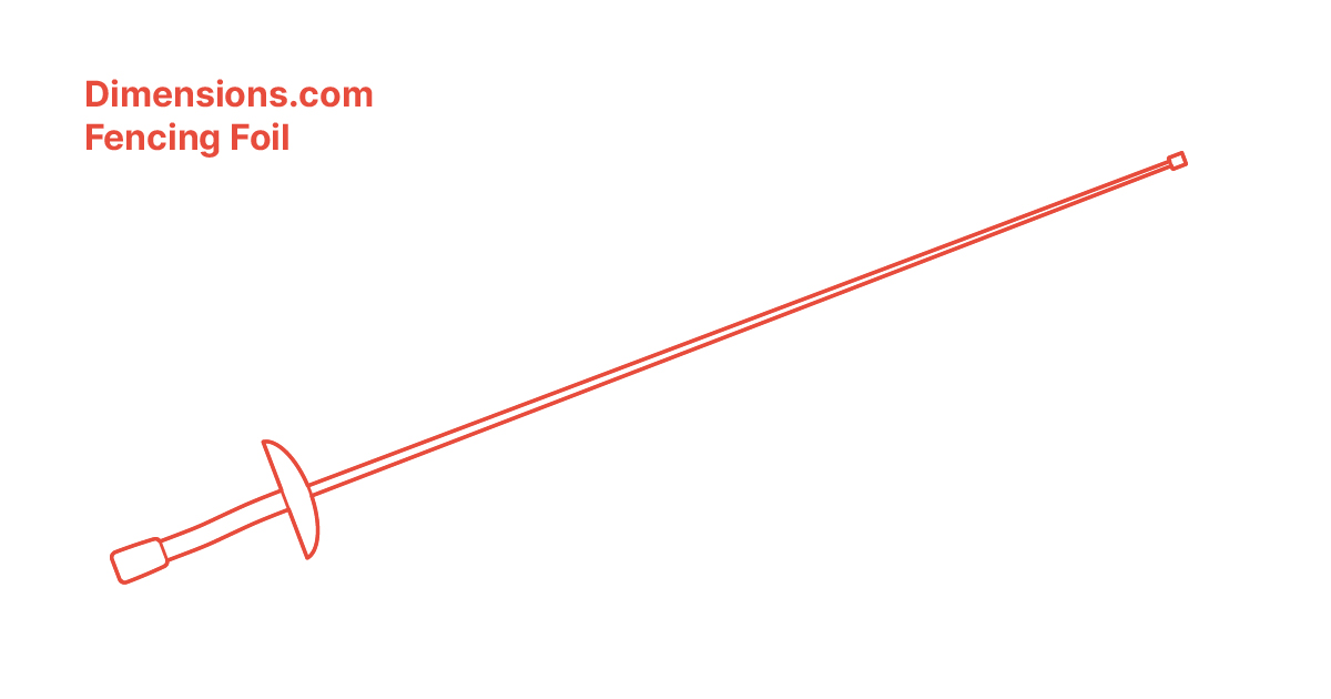 Fencing Foil Dimensions & Drawings