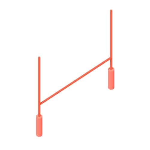 American Football Field Goal Post College (NCAA) Dimensions