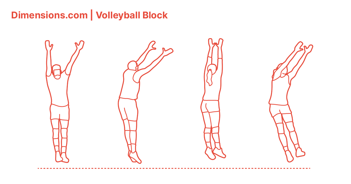 Volleyball Block Dimensions & Drawings