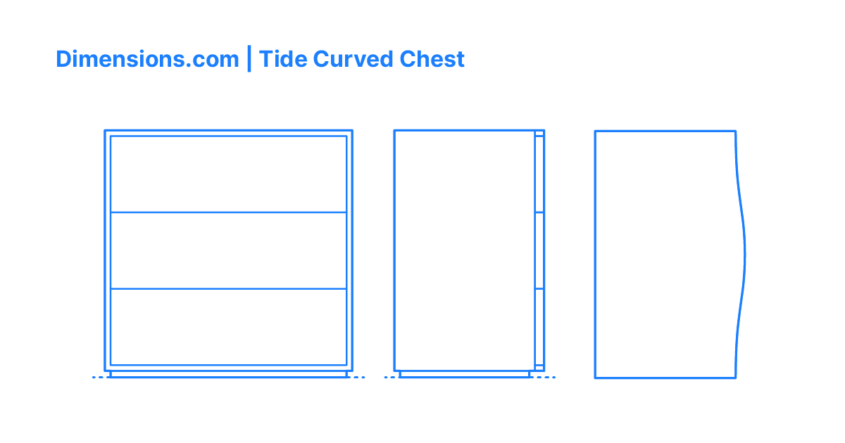 Tide Curved Chest Dimensions & Drawings