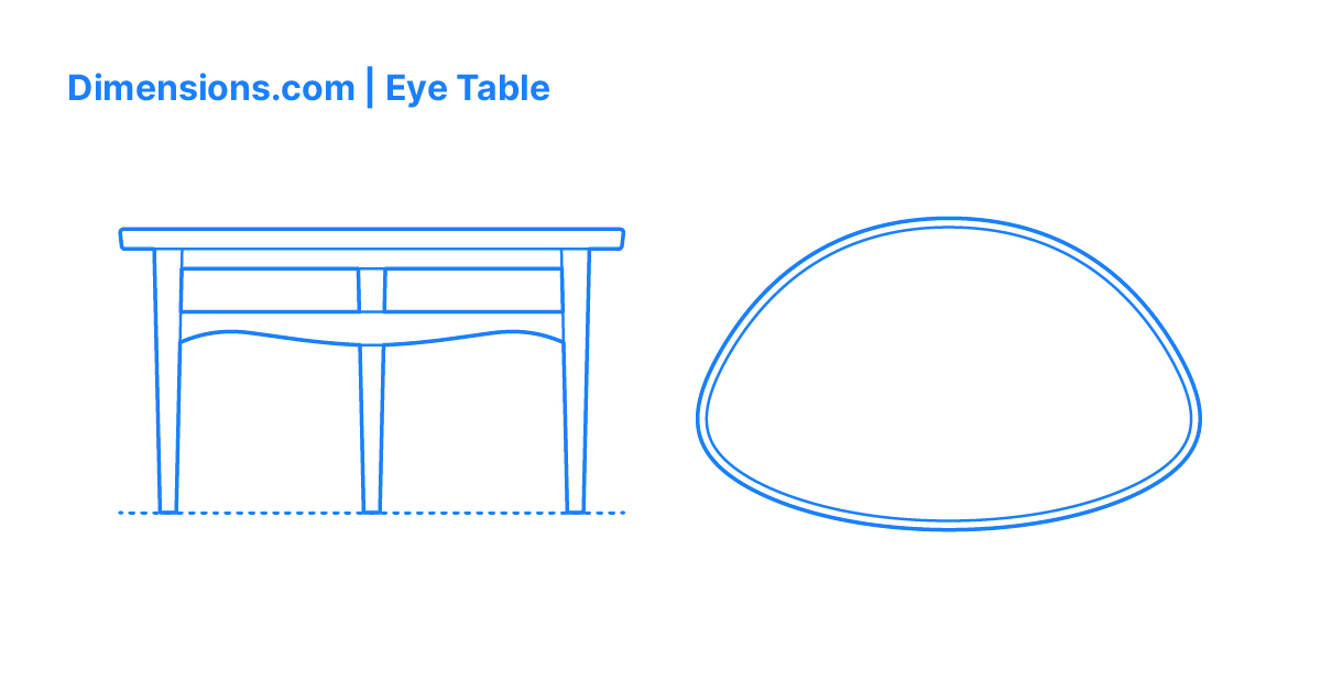 Eye Table Dimensions & Drawings