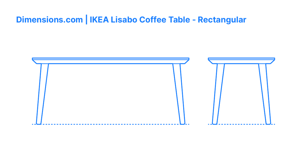 IKEA Lisabo Coffee Table Rectangular Dimensions Drawings