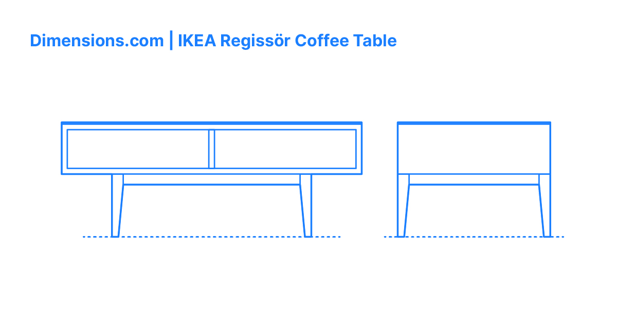 IKEA Regissör Coffee Table Dimensions & Drawings