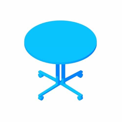 Blu Dot Scamp Table Medium Dimensions & Drawings
